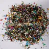 Nail art sequins candy paper fragments colorful magic color broken glass sticker candy jewelry paper white diamond lens golden powder