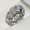 Designer Silver Crystal Infinity Wedding Rings For Women Perfect For Parties And Weddings With CZ Bling And Diamond Stones