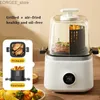 Air Fryers 1000W portable air fryer 2L capacity visible household transparent visible air fryer Led touch screen air fryer Y240402
