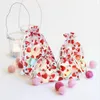 Gift Wrap 20pcs Heart Organza Bags Drawstring Jewellery Pouches Candy Cosmetic Packaging Bag Wedding Christmas Party Decor Supplies