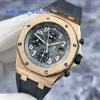 Необычные наручные часы AP Royal Oak Offshore Series 25940OK Темно-серый циферблат Розовое золото 18 карат Материал Функция синхронизации даты Механические часы