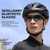 West Biking Smart Bluetooth Glasses Headphonesオーディオサングラススポーツステレオヘッドセット音楽UV400サイクリング眼鏡240401