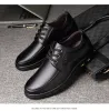 Skor mjukt antislips gummikontor loafers man casual läder affär mjuk skor heta försäljning mäns äkta läder handgjorda skor