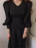 Повседневные платья Smlinan, весеннее женское модное французское винтажное платье макси 2024, цельное женское платье в горошек, Vestdios Femme Porm