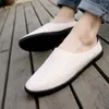 Pantoufles CO303 Fabricant Chaussures en lin à enfiler Four Seasons Casual Half-slip Beach pour hommes