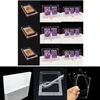 Frames Brand Display Rack Landscape Placement Transparent White Acrylic Holder Po Picture Frame Sign