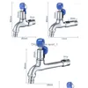 Torneiras da pia do banheiro Torneira de água de lavagem com chave de bloqueio Torneira de cobre único sensor anti-roubo ao ar livre Cozinha Drop Delivery Home Gard DH09E