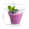 Disposable Cups Straws PS Material Desserts Mugs Mini Appetizer Transparent Parfait For Party Weddings Outdoor Camping Use