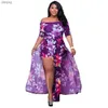 Abiti sexy urbani Plus Size XL-5XL Gonna lunga estiva Donna Corta Schiava Stampa floreale Night Club Party Fasciatura Strt Dress Abiti GL5005 Y240402