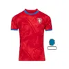 Maglia da calcio ceca stile impermeabile e popolare da uomo top tee Maglia da calcio Repubblica Ceca rossa casa bianca da trasferta maglia 24 25