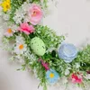 Dekorativa blommor Diy Easter Egg Wreath Classic Ytter Garlands Wall Oranments Happy Party Decor Home