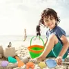 Sand Play Water Fun Outdoor Game For Kids 7PCS Sand Toys Set Beach Crab Fish Mold Shovel Foldable Bucket Dig in Sand Kit 240402