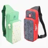 Väskor Messenger Bag för Nintendo Switch Lite OLED och tillbehör för djurövergångsstil NS -förvaring axelväskor