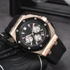 Herenhorloges Polshorloge Hoogwaardig quartz uurwerk Moderne sporthorloge automatische datumhorloges Chronograaf horlogearmband