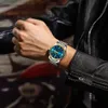 POEDAGAR Luxury Watch for Man Elegant Date Week Waterproof Luminous Men Quartz Stainless Steel Sports Mens Watches reloj 240311