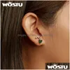 Boucles d'oreilles Wostu réel 925 Sterling Sier femmes Lily Valley oreille boucle de mode pour dame fille bijoux fête de mariage livraison directe oreille Dhdpb