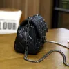 Shoulder Bags Spring Vintage Rivet Small Square Crossbody Mini Women Handbag Lock Pu Leather Chain Bag Woman Messeng