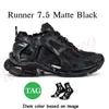 Spår Runner 7 7.5 Designer Dress Shoes Foam Runners Women Men Black White Graffiti Plate-Forme Tripler Luxury Tennis Trainers Big Size 46 Sneakers Jogging Dhgate