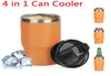 4 in 1 Can Cooler 14oz Coffee Mug Tumbler Stainless Steel Vacuum Beer Bottle Cold Tank Double Lids Insulated Skinny Tumblers for 19797678