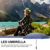 Paraplu's Winddichte opvouwbare paraplu Regenbestendig UV-bescherming Reflecterend Draagbaar met LED-handvat voor zonnig
