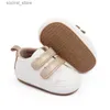 First Walkers Newborn Baby Shoes Leather Boy Girl Shoes Toddler Rubber Sole Anti-Slip First Walkers Infant Moccasins L240402