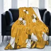 Blankets Bee Hive Flannel Blanket Cute Insect Cartoon Animal Super Soft Bedding Throws For Travel Funny Bedspread Sofa Bed Cover