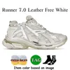 Runner 7 7.5 Designer Dress Shoes Women Men Black White Pink Green Graffiti Platform Tripler Luxury Tennis Shoe Foam Runners Trainers Big Size 46 Dhgate Sneakers