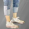Casual Shoes Low Top Nited Lace-Up Punk Style Classic Pure Hand-Made Street Dance Dirty Men and Women Storlek 35-46