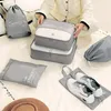 Bolsas de almacenamiento 6 unids/set bolsa de viaje de gran capacidad impermeable equipaje ropa ropa interior cremallera