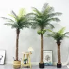 Decorative Flowers Artificial Coconut Tree Palm Fake Simulation Plant Bonsai Indoor Tropical Green Floor Potted Vase House Decoration