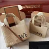 Luxury Embroidered Tote Bag Set For Women French Style Handbag With Grass Woven Vegetable Basket, Shoulder And Crossbody Options For Shopping, Beach And More