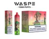 Waspe Puff 12000 15000 18000 Disposable Vape Pod Device Puffs 12k / 15k / 18k Rechargeable E Cigarette Smart LCD écran Randms Nouvelles arrivantes