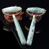 Medicina naturale Wang Stone Massager Agate Double Head Beauty Contenitore Guizhou Cui Face Massage Roller Jade Piccolo regalo