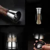 Salt and Pepper Grain Mill Shakers Stainless Steel Food Grinder Pulverizer Spice Jar Condiment Container Kitchen Tools 240328