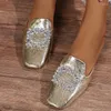 Chinelos femininos mulas chinelo cristal estilingue luxo apartamentos sapatos outono vestido casual sexy slides 2024 acolhedor flip flops sandálias