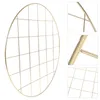 Ramar Display Shelf Grid Po Wall Hanging Ornament Iron Net Prorning Frame Stand Heart-Shaped Picture Storage Holder