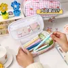 Piśmiennictwo School School Cute Pencil Box Uczniowie PenCil Case Kawaii Pencilcase School Pen Case Supplies Pencil Bag School Box