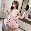 Robe d'été pour filles, motif cœur, sans manches, vêtements pour jeunes filles de 6 8 10 12 14 240402