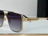 men glasses THE DAWN design sunglasses square K gold hollow frame high-end top quality outdoor uv400 eyewear with case