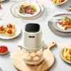 Air Fryers Kitchen 1.8L Przenośne inteligentne powietrze Fryer bez oleju wizualne mini przezroczyste 550 W Elektryczne piekarnik zintegrowane zastosowanie gospodarstw domowych Y240402