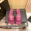 10% DI SCONTO Scarpe firmate Pantofole a una linea con griglia da donna Sandali estivi comodi con fondo piatto, testa tonda, filo ricamato, per uso esterno