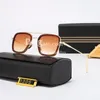 Luxus-Sonnenbrille mit Farbverlauf, Designer-Strahlenschutz-Sonnenbrille für Männer und Frauen, Outdoor-Sonnenbrille mit Box