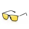 Солнцезащитные очки для мужчин и женщин, поляризационные винтажные прямоугольные очки для ночного вождения, модные брендовые дизайнерские очки