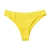 Women's Swimwear Solid Swimsuit Brazilian Pool Monokini Bikini Bottoms High Bandage Push Up Set Female Bathing Suit Split