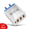 2A 3 USB+PD Type-C Mobile Charger British Travel Head