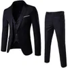 Men Blazers Sets 2 Pieces Wedding Elegant Formal 3 Suits Full Business Korean Pants Blue Coats Jackets Luxury 240312