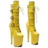 Dance Shoes 20CM/8inches PU Upper Modern Sexy Nightclub Pole High Heel Platform Women's Boots 063
