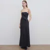 THE ROW – robe longue sans manches pour femmes, tenue de soirée respirante, Style minimaliste, ligne a, nouvelle collection printemps/été 2024