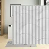 Zasłony prysznicowe Północna Europa prostota geometria zasłony wzór fala pasek sztuki łazienka z haczykiem wodoodpornym tkaninowym kombinezon