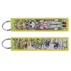 Sleutelhangers Lanyards Verschillende soorten cartoon Cool Key Tag Borduursleutelhangers voor motorfietsen Auto Tas Rugzak Sleutelhanger Mode Ring Gi Otmxx